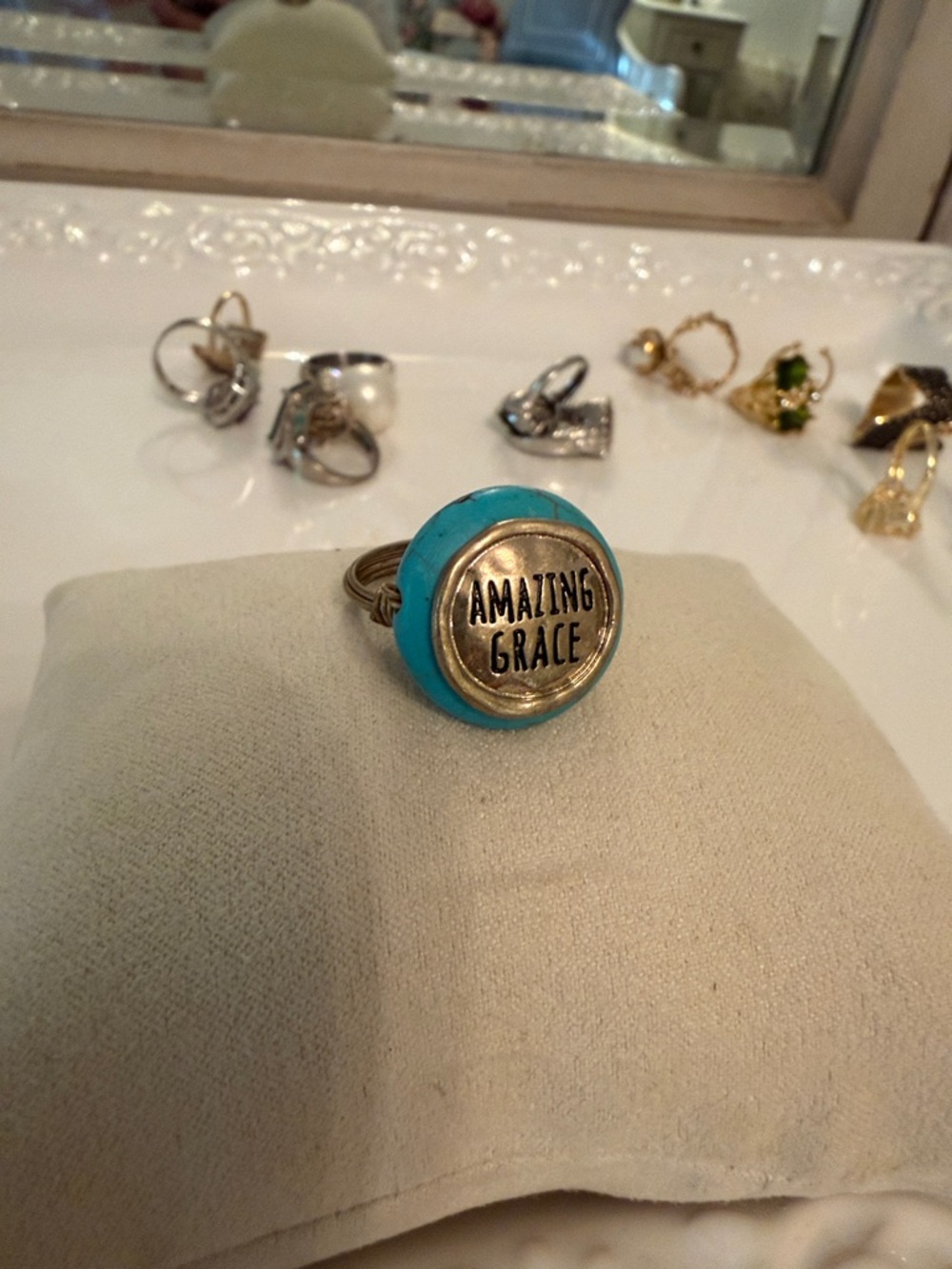 Amazing Grace Turquoise Statement Ring